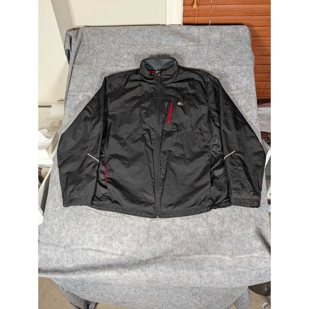 Starter Black Lightweight Full Zip Jacket Men's A… - image 4